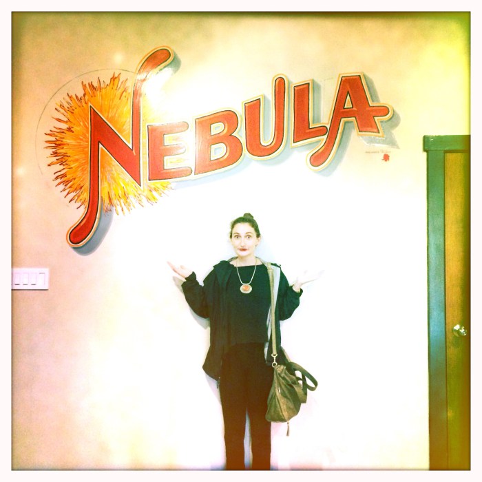 Hand Painted Mural with Nebula name