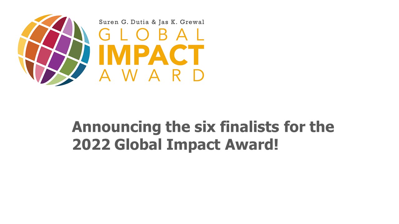 Skandalaris Announces Six Finalists for the 2022 Global Impact Award